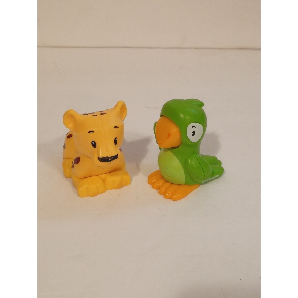 Little People Fisher-Price‎ Animal Train Pieces Replacements Leopard & Parrot